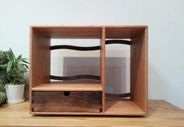 red oak + walnut(450*250*342)